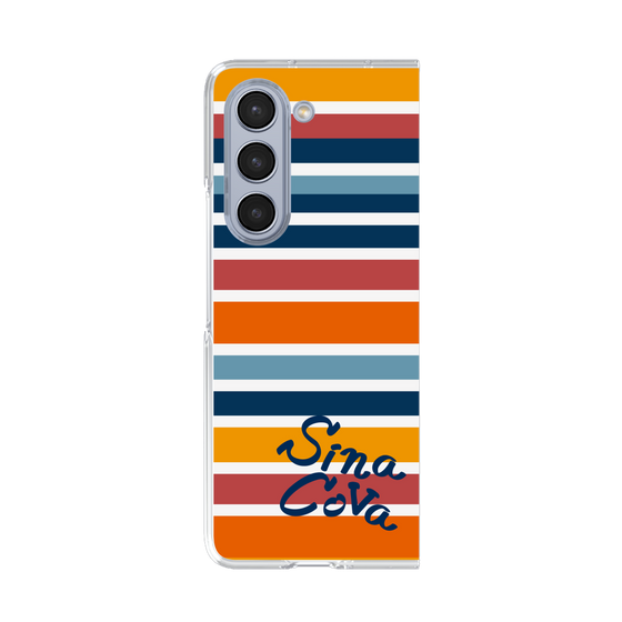 Clear Case［ SINA COVA - Border Stripes - Multicolor ］
