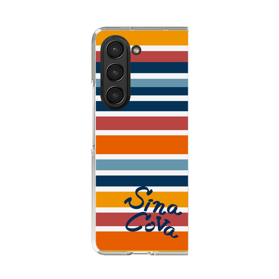 Clear Case［ SINA COVA - Border Stripes - Multicolor ］