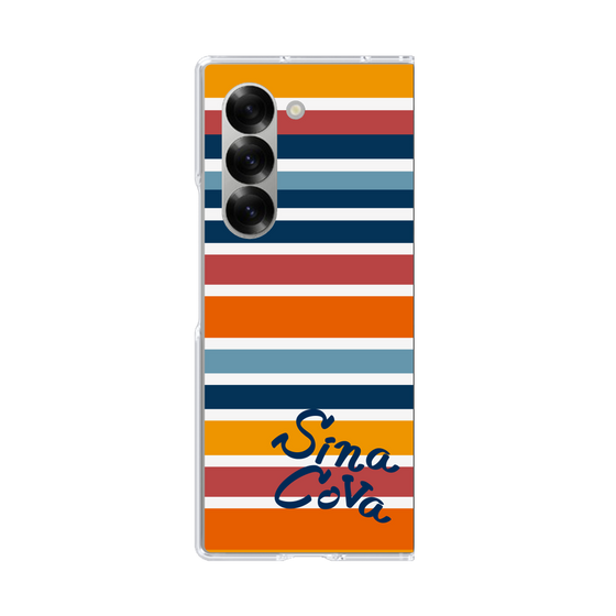 Clear Case［ SINA COVA - Border Stripes - Multicolor ］
