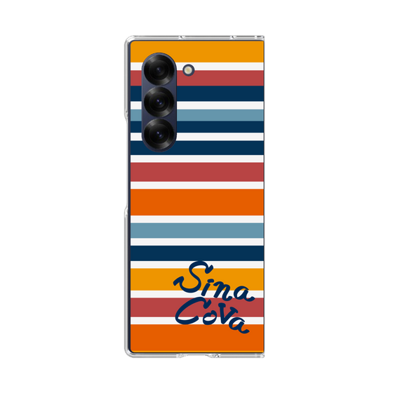 Clear Case［ SINA COVA - Border Stripes - Multicolor ］