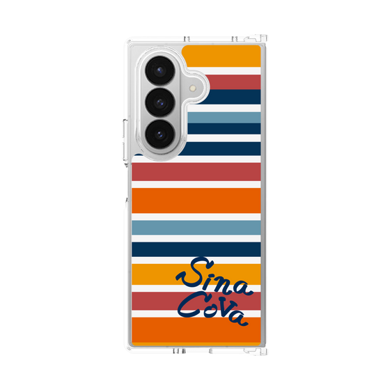 Clear Case［ SINA COVA - Border Stripes - Multicolor ］