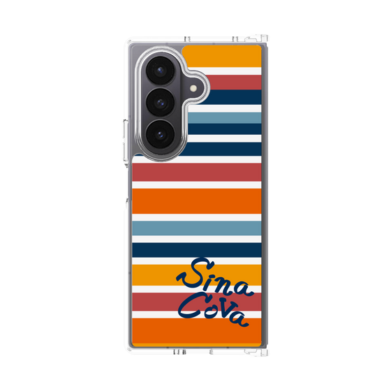 Clear Case［ SINA COVA - Border Stripes - Multicolor ］