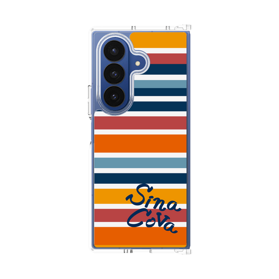 Clear Case［ SINA COVA - Border Stripes - Multicolor ］