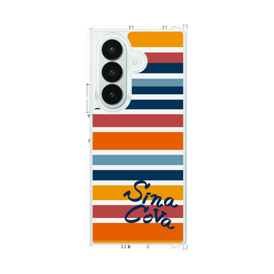 Clear Case［ SINA COVA - Border Stripes - Multicolor ］