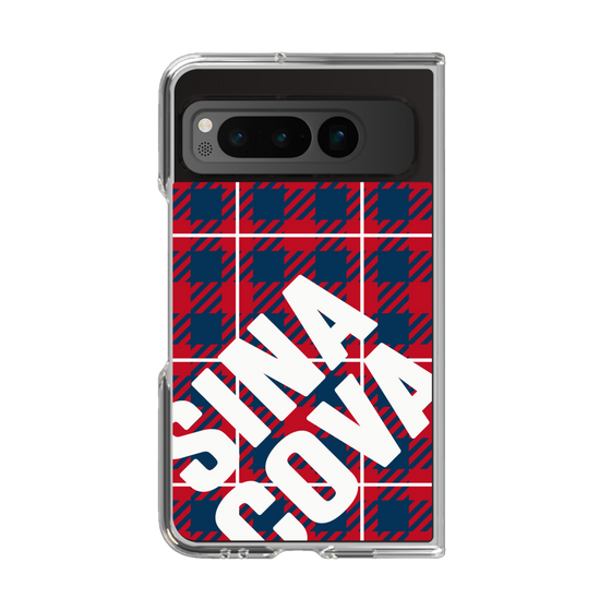 Clear Case［ SINA COVA - Check - Red ］