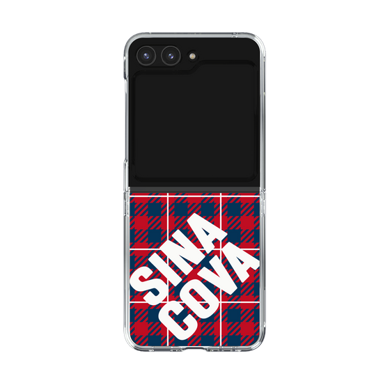 Clear Case［ SINA COVA - Check - Red ］