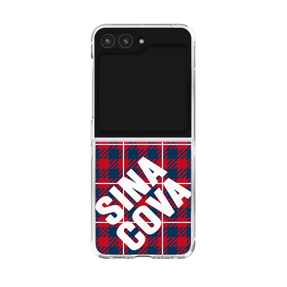 Clear Case［ SINA COVA - Check - Red ］