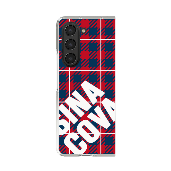 Clear Case［ SINA COVA - Check - Red ］