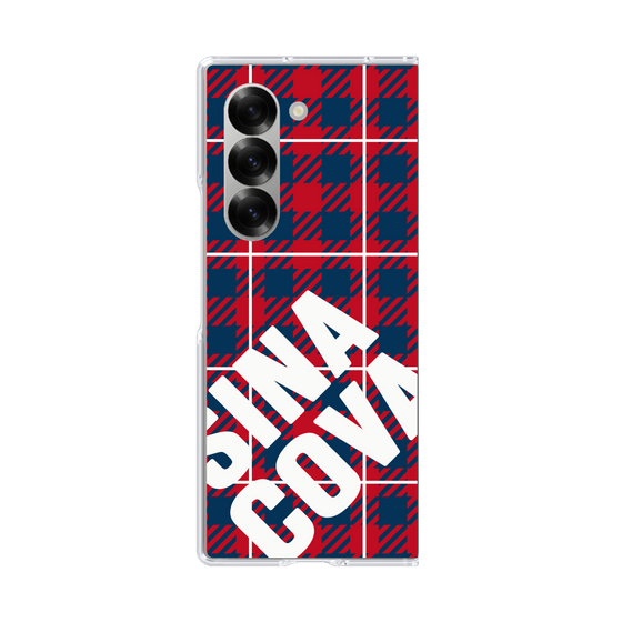 Clear Case［ SINA COVA - Check - Red ］