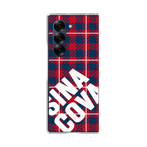 Clear Case［ SINA COVA - Check - Red ］