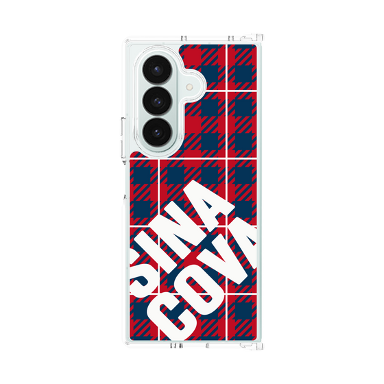 Clear Case［ SINA COVA - Check - Red ］