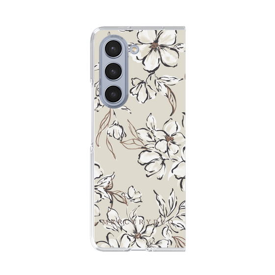 Clear Case［ MERCURYDUO - BotanicalFlower - Beige ］