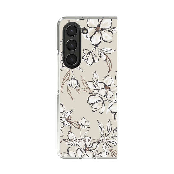 Clear Case［ MERCURYDUO - BotanicalFlower - Beige ］