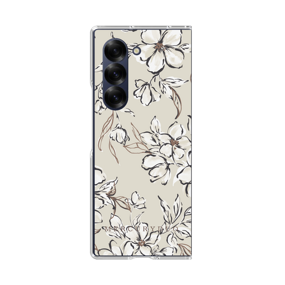 Clear Case［ MERCURYDUO - BotanicalFlower - Beige ］