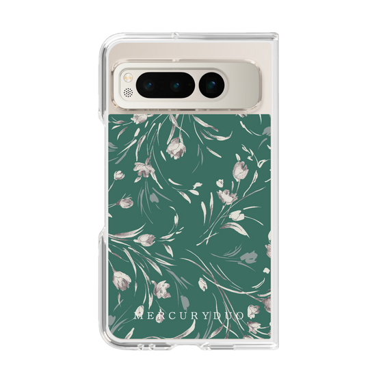 Clear Case［ MERCURYDUO - BotanicalFlower - Green ］