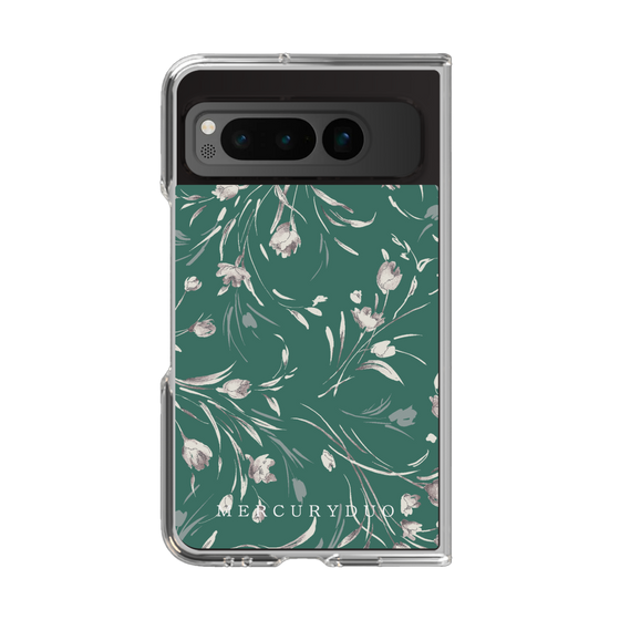 Clear Case［ MERCURYDUO - BotanicalFlower - Green ］