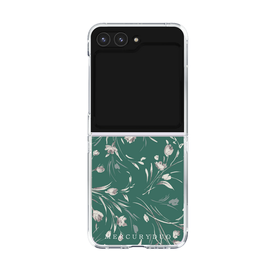 Clear Case［ MERCURYDUO - BotanicalFlower - Green ］