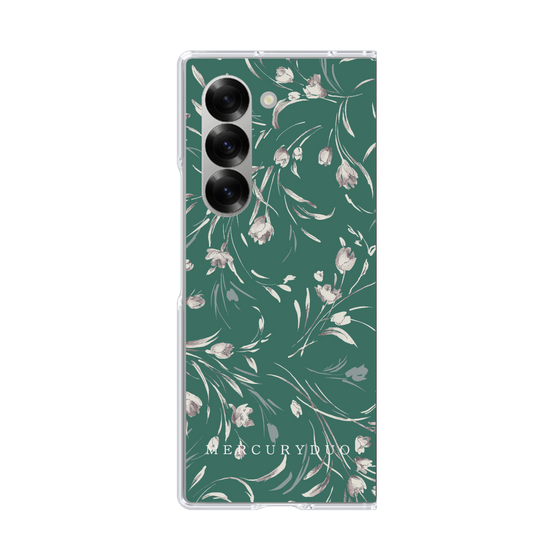 Clear Case［ MERCURYDUO - BotanicalFlower - Green ］