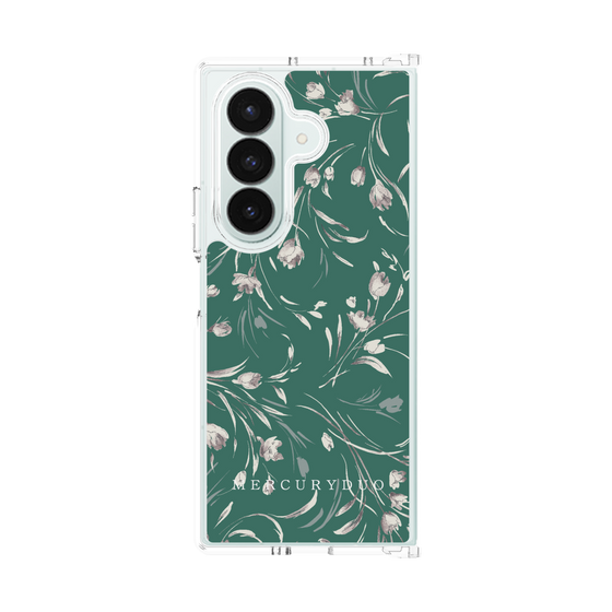 Clear Case［ MERCURYDUO - BotanicalFlower - Green ］