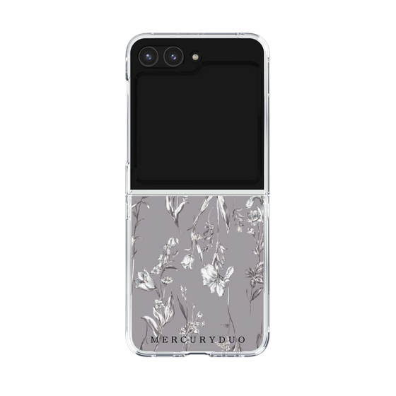 Clear Case［ MERCURYDUO - BotanicalFlower - Grey ］