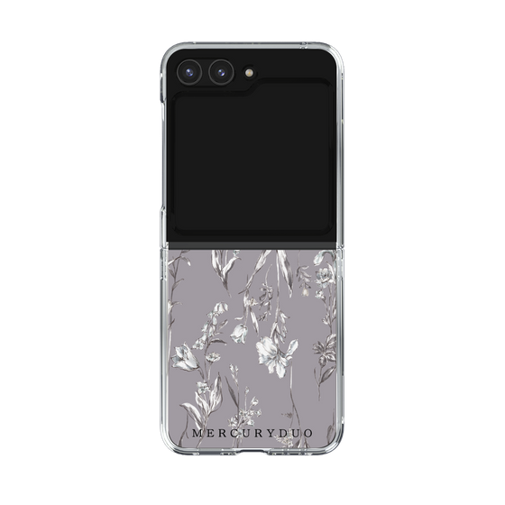 Clear Case［ MERCURYDUO - BotanicalFlower - Grey ］