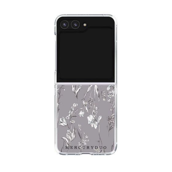 Clear Case［ MERCURYDUO - BotanicalFlower - Grey ］