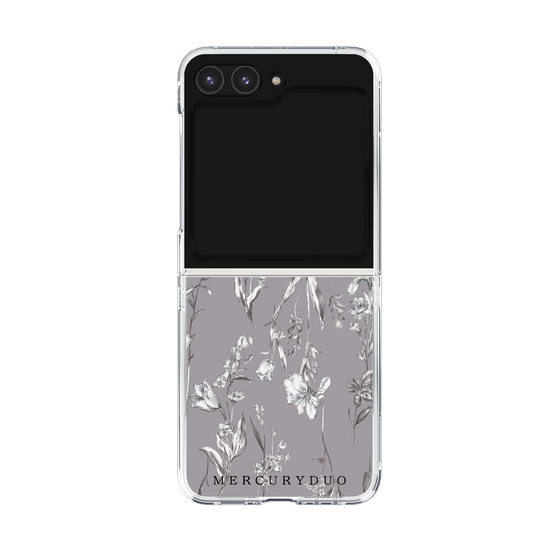Clear Case［ MERCURYDUO - BotanicalFlower - Grey ］