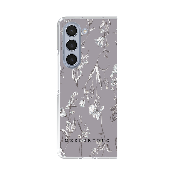 Clear Case［ MERCURYDUO - BotanicalFlower - Grey ］