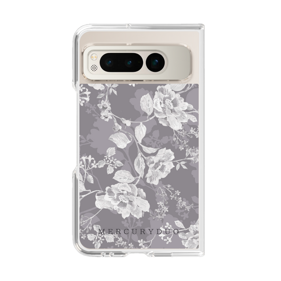 Clear Case［ MERCURYDUO - NuanceFlower -Grey ］