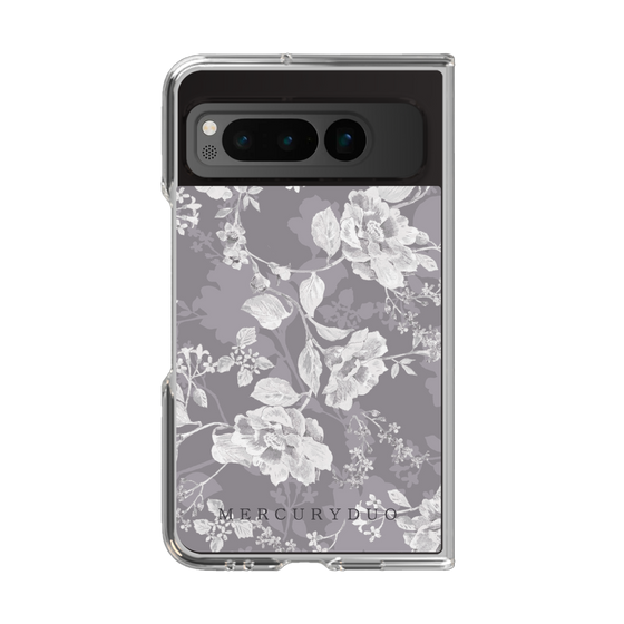 Clear Case［ MERCURYDUO - NuanceFlower -Grey ］