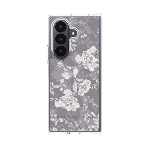Clear Case［ MERCURYDUO - NuanceFlower -Grey ］