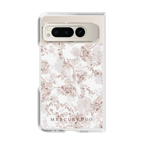 Clear Case［ MERCURYDUO - NuanceFlower - Beige ］