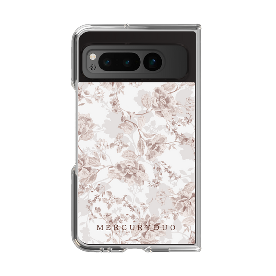 Clear Case［ MERCURYDUO - NuanceFlower - Beige ］
