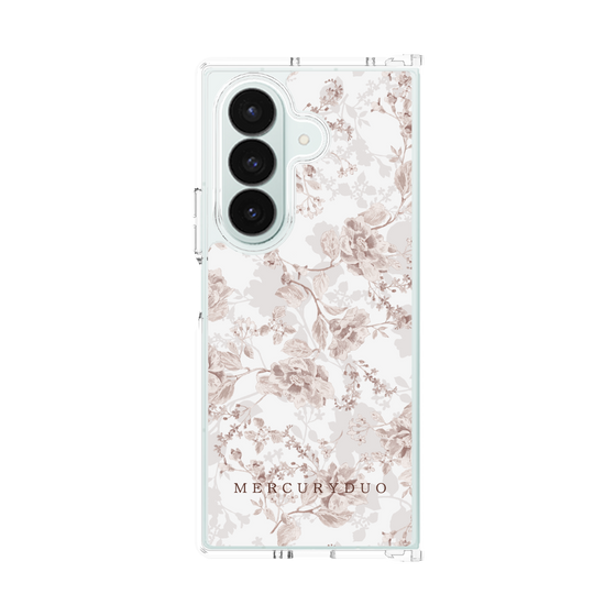 Clear Case［ MERCURYDUO - NuanceFlower - Beige ］
