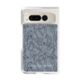 Clear Case［ LAGUNAMOON - FlowerPattern - Dark blue ］