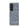 Clear Case［ LAGUNAMOON - FlowerPattern - Dark blue ］