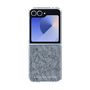 Clear Case［ LAGUNAMOON - FlowerPattern - Dark blue ］