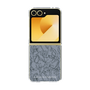 Clear Case［ LAGUNAMOON - FlowerPattern - Dark blue ］