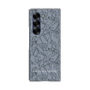 Clear Case［ LAGUNAMOON - FlowerPattern - Dark blue ］