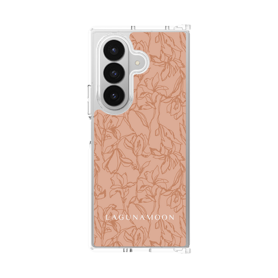 Clear Case［ LAGUNAMOON - FlowerPattern - Orange ］