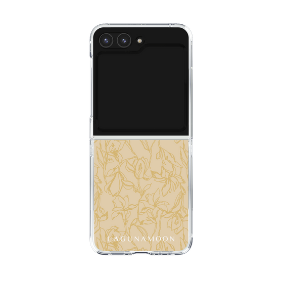 Clear Case［ LAGUNAMOON - FlowerPattern - Yellow ］