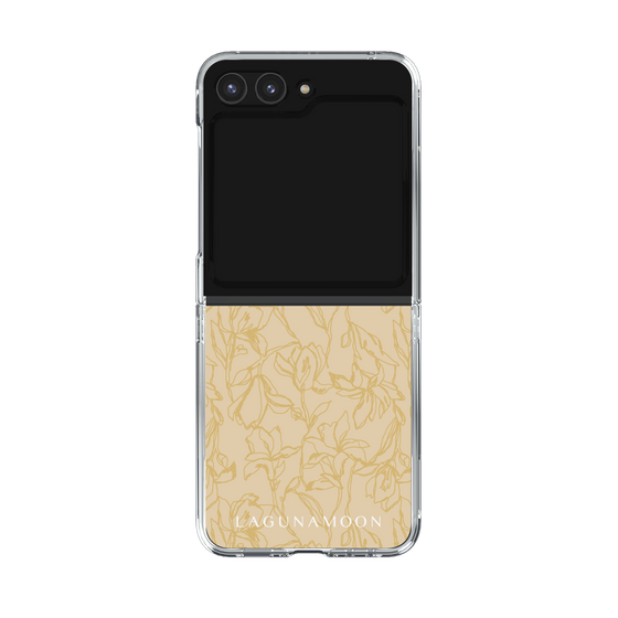 Clear Case［ LAGUNAMOON - FlowerPattern - Yellow ］