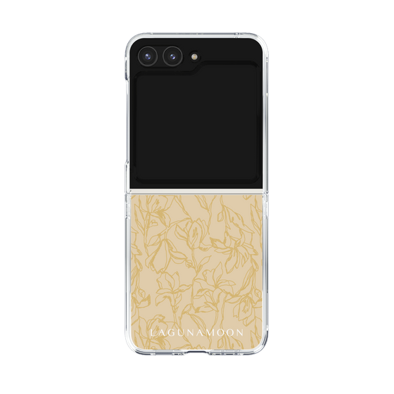 Clear Case［ LAGUNAMOON - FlowerPattern - Yellow ］
