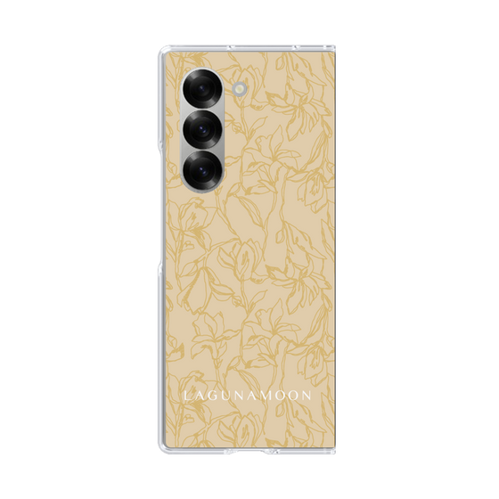 Clear Case［ LAGUNAMOON - FlowerPattern - Yellow ］