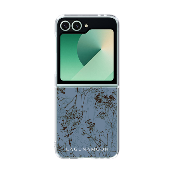 Clear Case［ LAGUNAMOON - Botanical - Blue ］