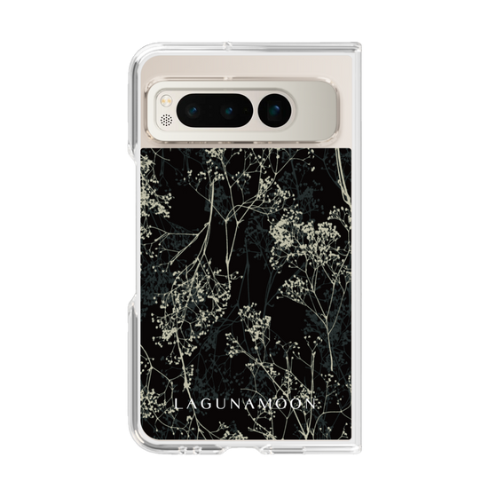 Clear Case［ LAGUNAMOON - Botanical - Black ］