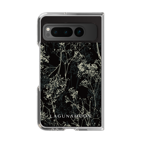 Clear Case［ LAGUNAMOON - Botanical - Black ］
