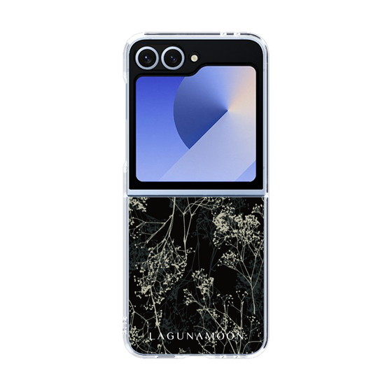 Clear Case［ LAGUNAMOON - Botanical - Black ］