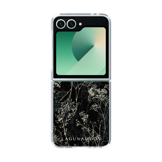 Clear Case［ LAGUNAMOON - Botanical - Black ］