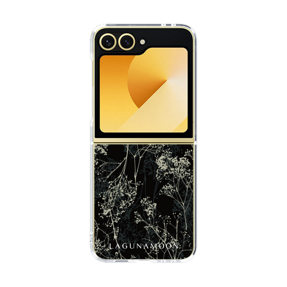 Clear Case［ LAGUNAMOON - Botanical - Black ］